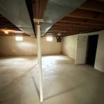 Before image of an unfinished basement